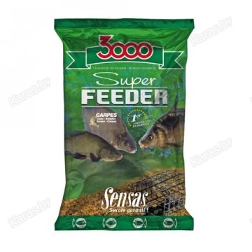 Прикормка Sensas 3000 Super Feeder Carp 1 кг (Карп)